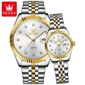OLEVS 5526 High Quality Luxury Quartz Couple watch