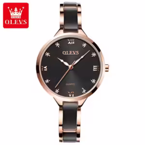 Olevs 5872 Stainless Steel Analoge Wrist Watch For Women