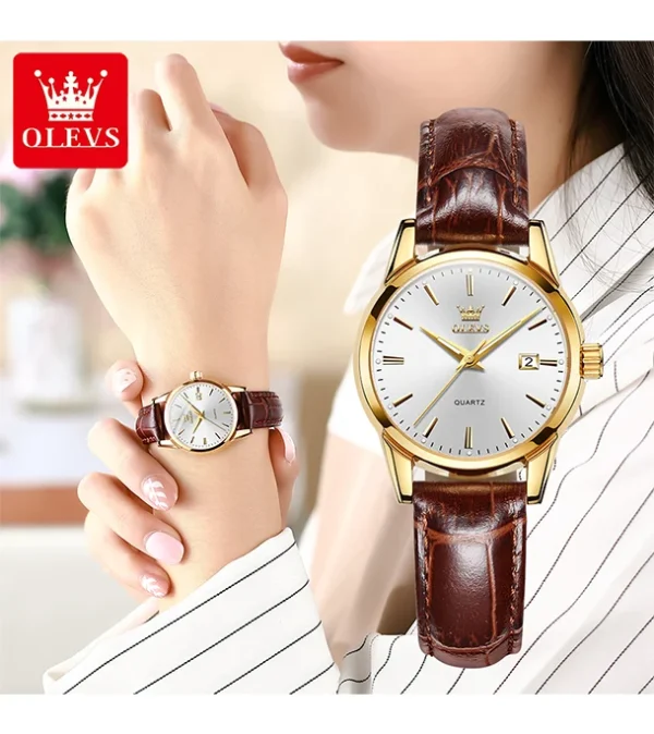 Olevs 6898 Luxury Brand Luminous Fashion Quartz Watch For Ladies - Image 3