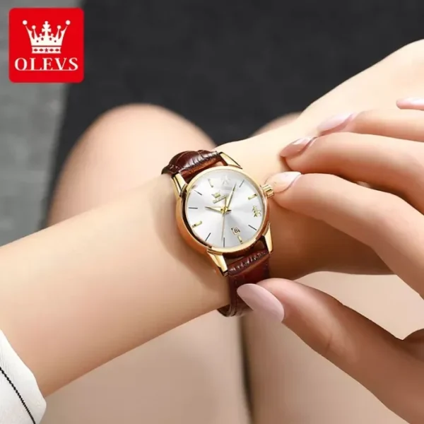Olevs 6898 Luxury Brand Luminous Fashion Quartz Watch For Ladies - Image 4
