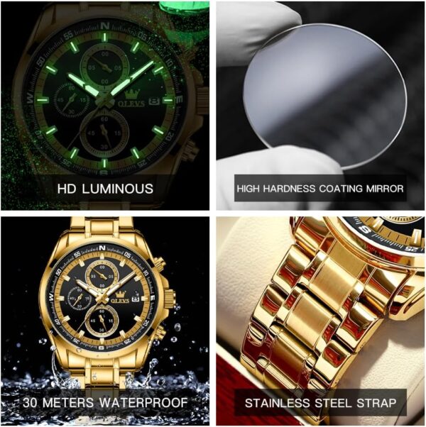 OLEVS 713 Chronograph Quartz Watch For Men - Image 4
