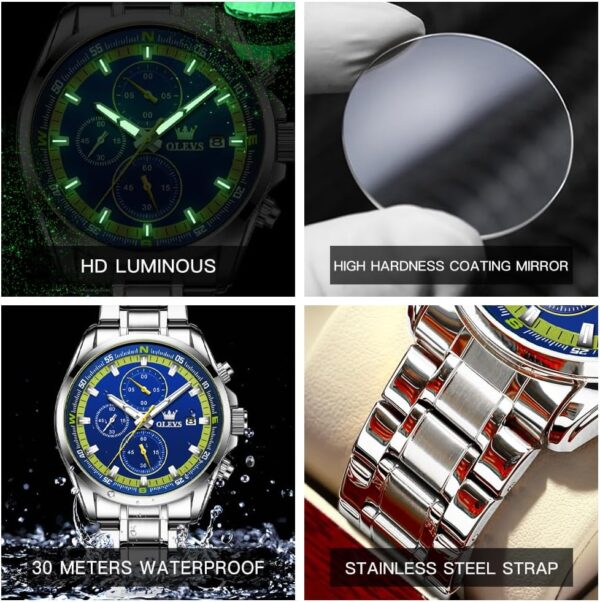 OLEVS 713 Chronograph Quartz Watch For Men - Image 4
