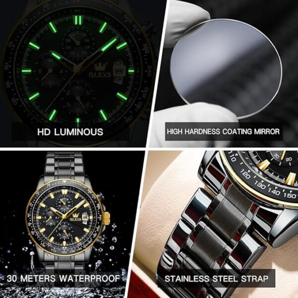 OLEVS 705 Chronograph Quartz Watch For Men - Image 5