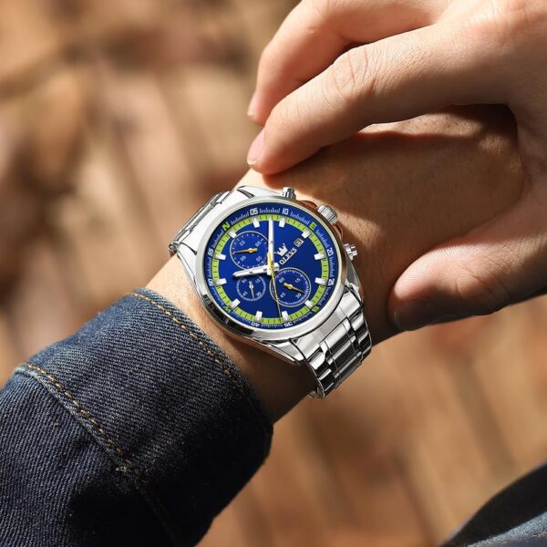 OLEVS 713 Chronograph Quartz Watch For Men - Image 3