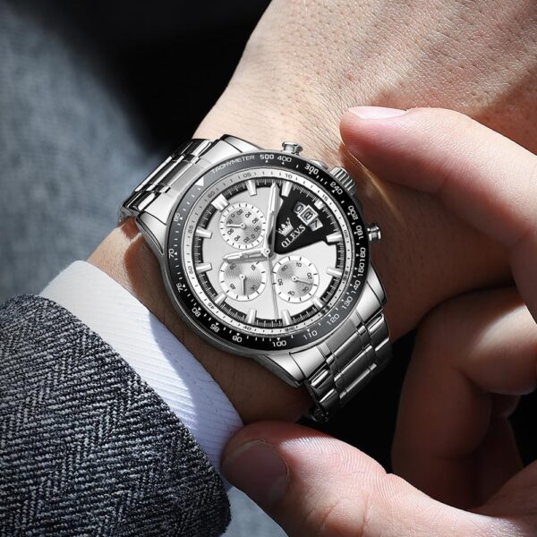 OLEVS 705 Chronograph Quartz Watch For Men - Image 5