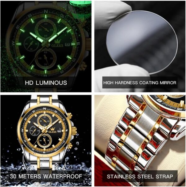 OLEVS 713 Chronograph Quartz Watch For Men - Image 4