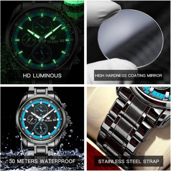 OLEVS 713 Chronograph Quartz Watch For Men - Image 4