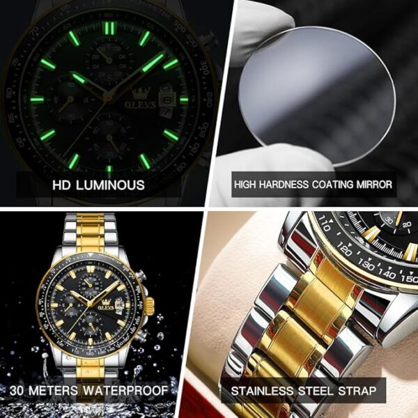 OLEVS 705 Chronograph Quartz Watch For Men - Image 4