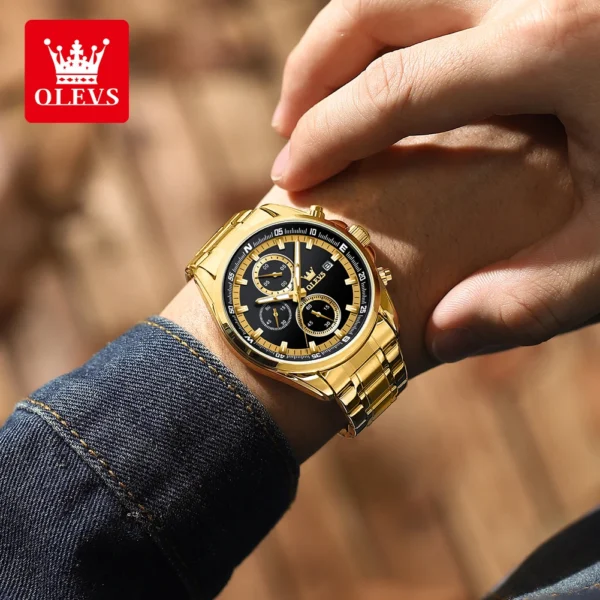 OLEVS 713 Chronograph Quartz Watch For Men - Image 3