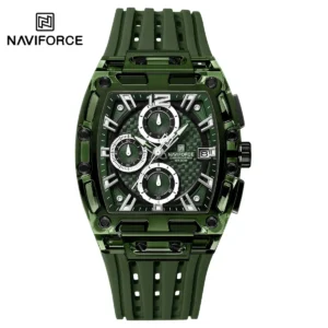 NAVIFORCE 7105 Chronograph Silicone Strap Quartz Watch For Men