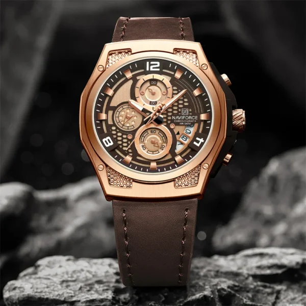 Naviforce 8051 Quartz Fashion Wristwatch for Man - Image 2