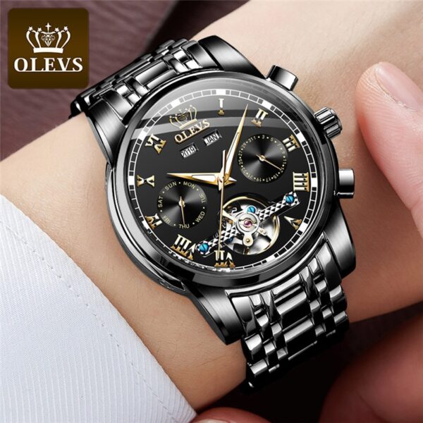 OLEVS 6607 Automatic Mechanical Watch For Gents - Image 3