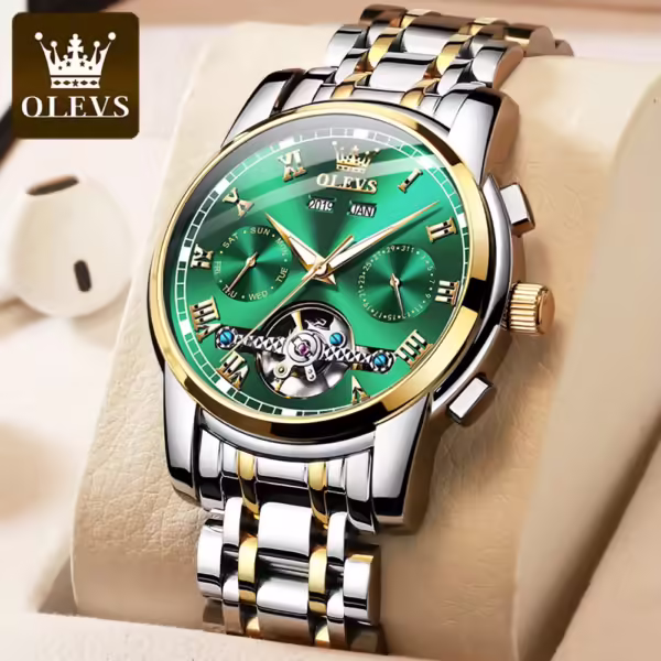 OLEVS 6607 Automatic Mechanical Watch For Gents - Image 4