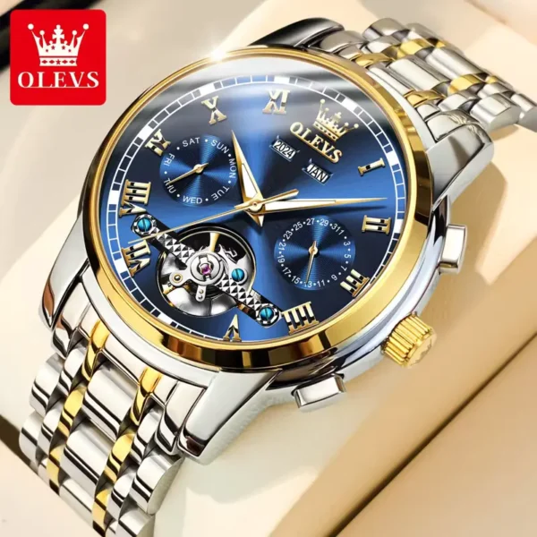 OLEVS 6607 Automatic Mechanical Watch For Gents - Image 2