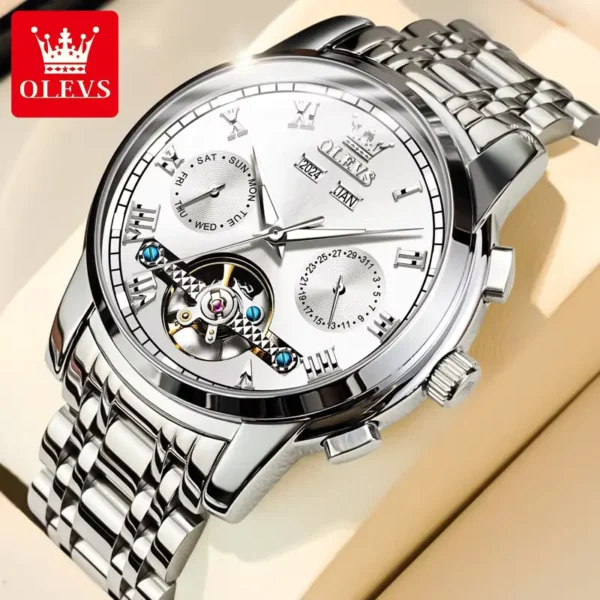 OLEVS 6607 Automatic Mechanical Watch For Gents - Image 2