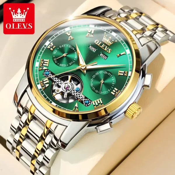 OLEVS 6607 Automatic Mechanical Watch For Gents - Image 2