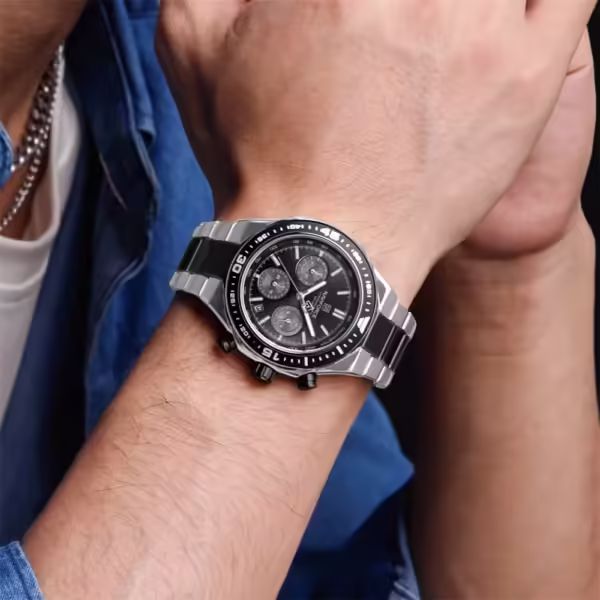 NAVIFORCE 8049 Top Brand Luxury Chronograph Calendar Stainless Steel Quartz Watch For Men - Image 3