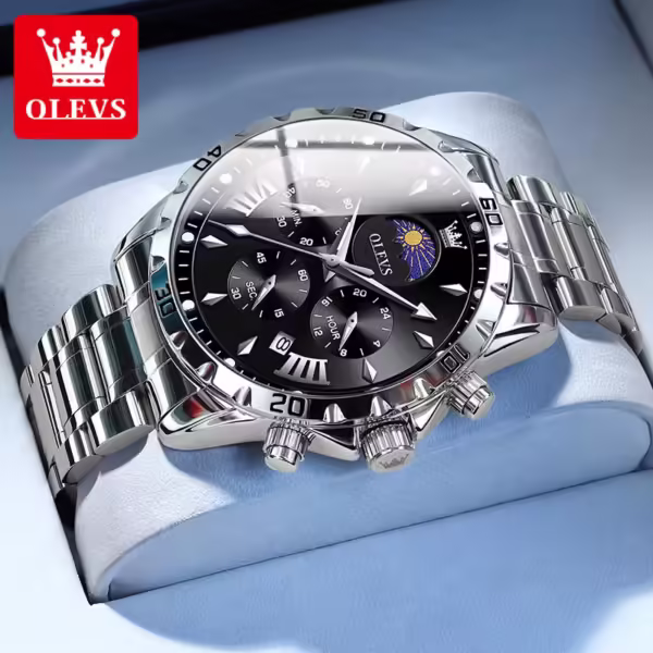 OLEVS 2949 Chronograph Stainless steel Luminous Male watch - Image 4