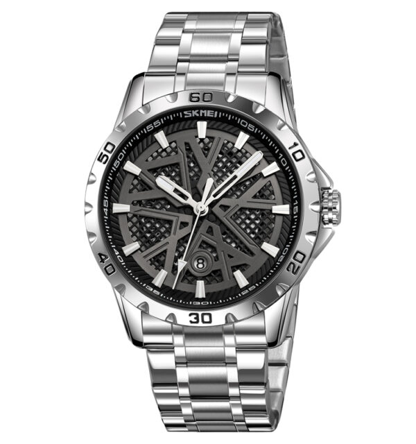 Skmei 9337 Quartz Stainless Steel Srap Watch For Men - Image 3