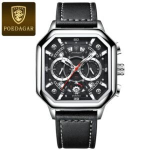 Poedagar 983 Quartz Luxury Chronograph Men's Watch