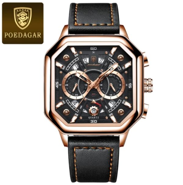 Poedagar 983 Quartz Luxury Chronograph Men's Watch