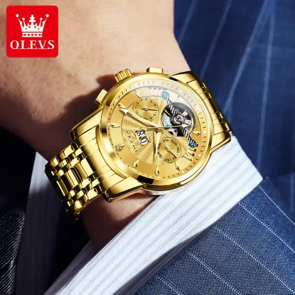 OLEVS 9965 Automatic Mechanical Men's Watch - Image 4