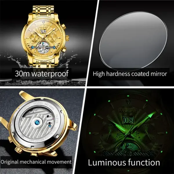 OLEVS 9965 Automatic Mechanical Men's Watch - Image 5