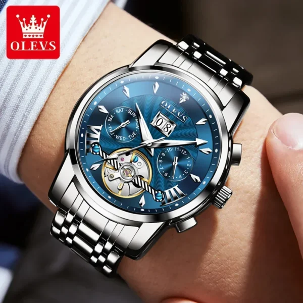 OLEVS 9965 Automatic Mechanical Men's Watch - Image 4