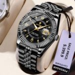 Poedagar 910 Quartz Watch Stainless Steel Strap Men's Watch