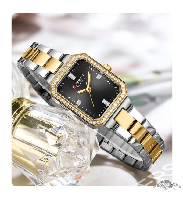 CURREN 9102 Quartz Stainless Steel Watch For Women