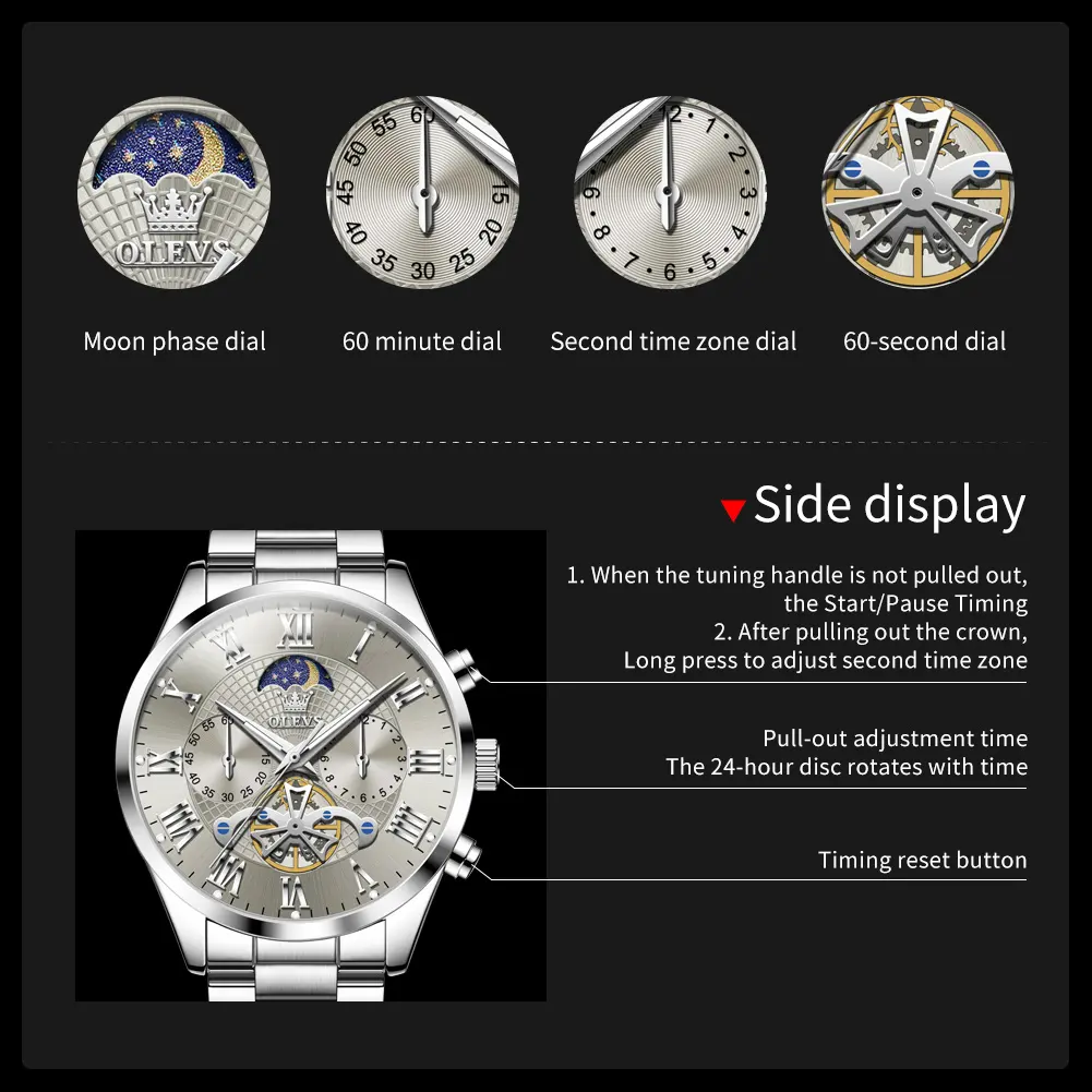 OLEVS 3640 Chronograph Premium Man’s Watch - Image 3