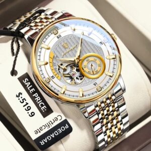 POEDAGAR 1416 Top Luxury Automatic Mechanical Stainless Steel Men's Watch