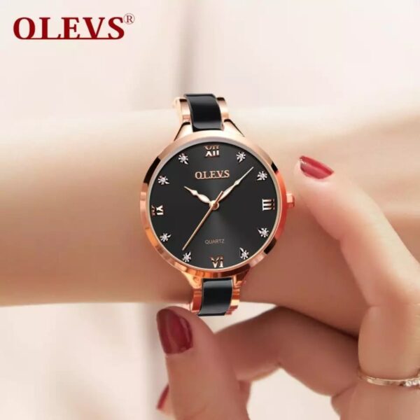 Olevs 5872 Stainless Steel Wrist Watch For Women - Image 2