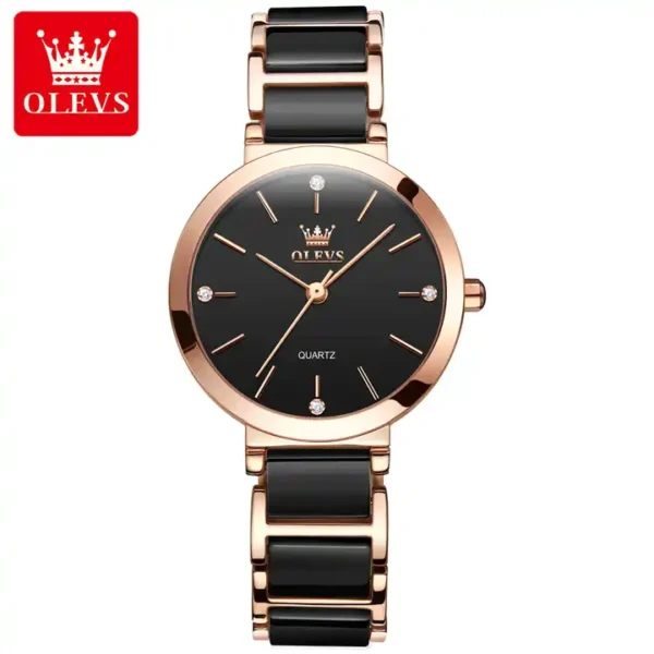 OLEVS 5877 Quartz Stainless Steel Watch For Women - Image 5