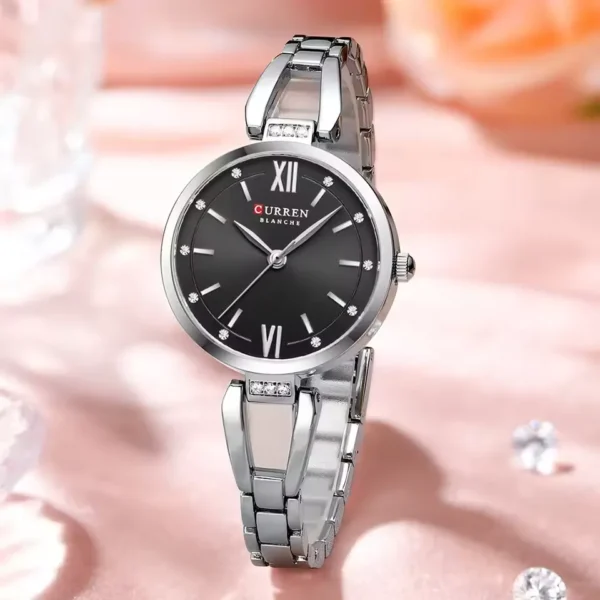 CURREN 9092 Elegant Stainless Steel Classic Women Quartz Watch - Image 2