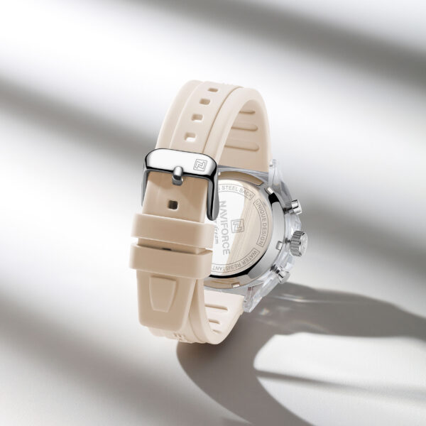 NAVIFORCE 7109  Women Watch Luxury Silicone Original  Digital LED Date Week Wristwatch - Image 3