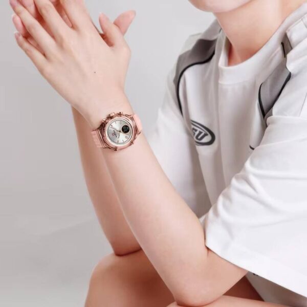 NAVIFORCE 7109  Women Watch Luxury Silicone Original  Digital LED Date Week Wristwatch - Image 4