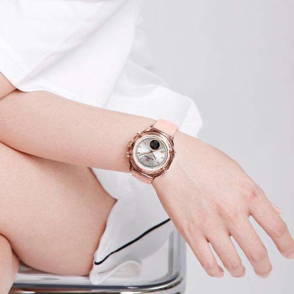 NAVIFORCE 7109  Women Watch Luxury Silicone Original  Digital LED Date Week Wristwatch - Image 3