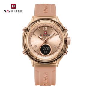 NAVIFORCE 7109  Women Watch Luxury Silicone Original  Digital LED Date Week Wristwatch