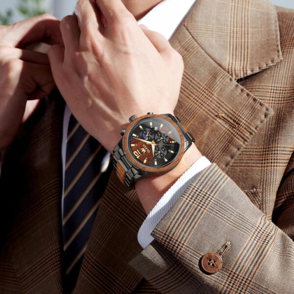 OLEVS 3645 Original Quartz Chronograph Watch - Image 4