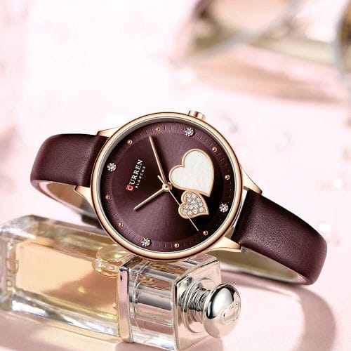 CURREN 9077 Women’s Quartz Watches Wristwatch Leather