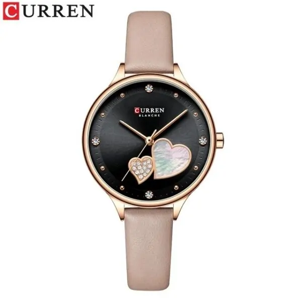 CURREN 9077 Women’s Quartz Watches Wristwatch Leather - Image 3