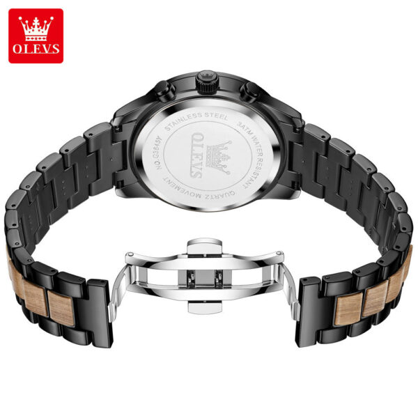 OLEVS 3645 Original Quartz Chronograph Watch - Image 5