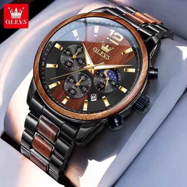 OLEVS 3645 Original Quartz Chronograph Watch