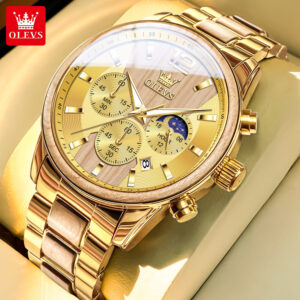 OLEVS 3645 Original Quartz Chronograph Watch