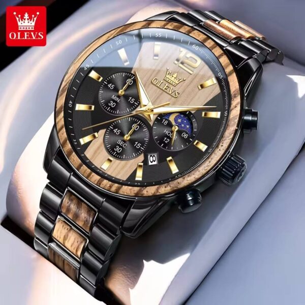 OLEVS 3645 Original Quartz Chronograph Watch