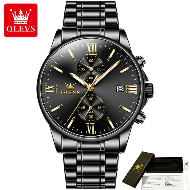 OLEVS 2886 Quartz Stainless Steel Watch For Men’s - Image 4