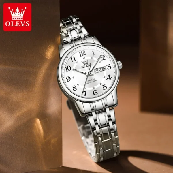 OLEVS 2891 Quartz Watch Week Display Calendar - Image 3