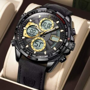 Poedagar 108 Men's Luxury Leather Casual Watches