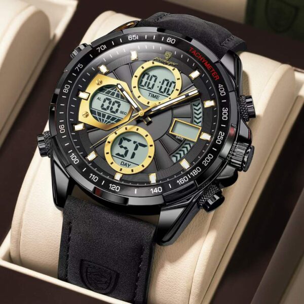 Poedagar 108 Men's Luxury Leather Casual Watches